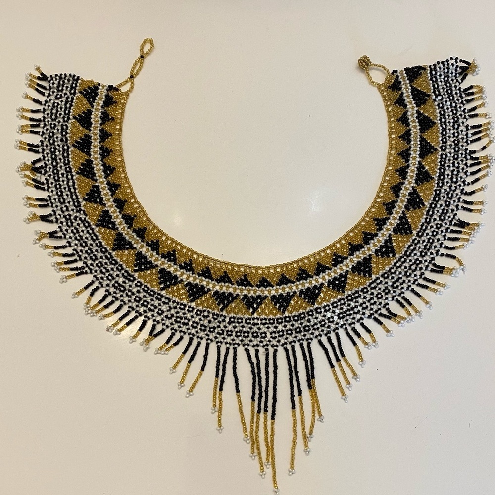 New Handmade Beaded Egyptian style Necklace